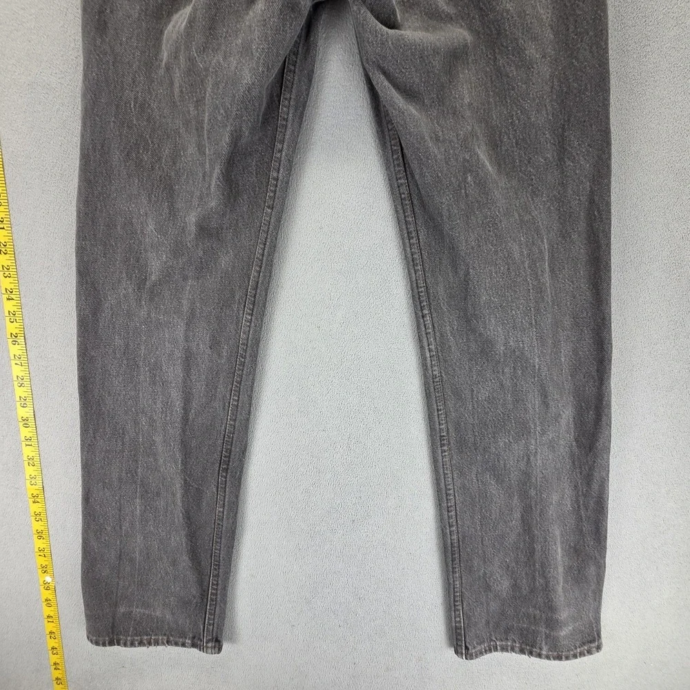 Vintage‎ Levis 501 Jeans Mens Gray Charcoal Wash Button Fly Made USA Fits 27x30